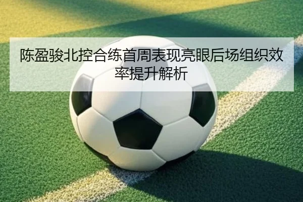 陈盈骏北控合练首周表现亮眼后场组织效率提升解析